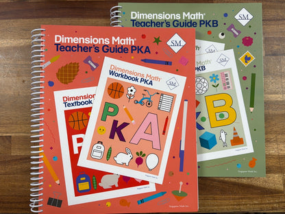 Dimensions Math PK Bundle Teacher's Guide Textbook Workbook