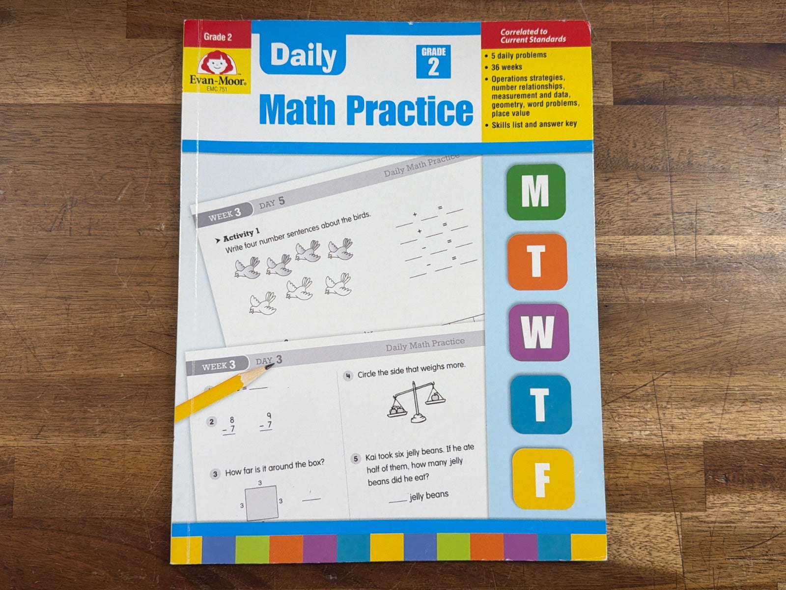 Evan-Moor Daily Math Practice Grade 2 EMC 751