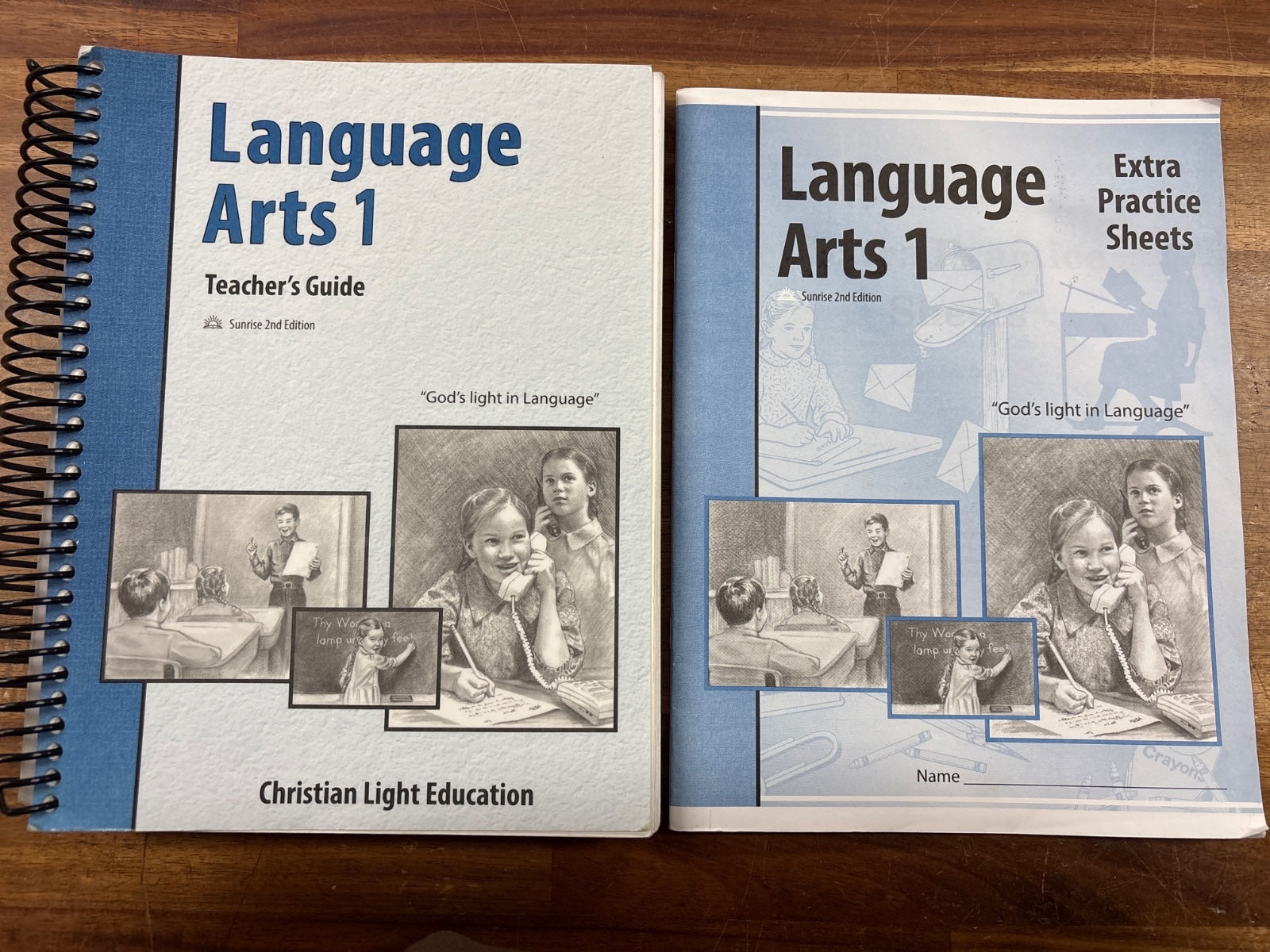 Christian Light Language Arts 1 Teacher Guide & Practice Set — front cover