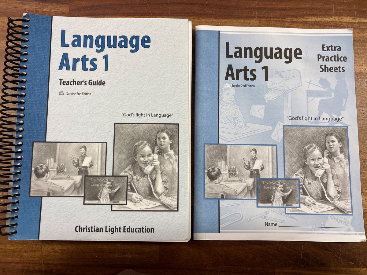 Christian Light Language Arts 1 Teacher Guide & Practice Set — front cover