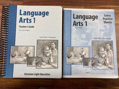 Christian Light Language Arts 1 Teacher Guide & Practice Set — front cover