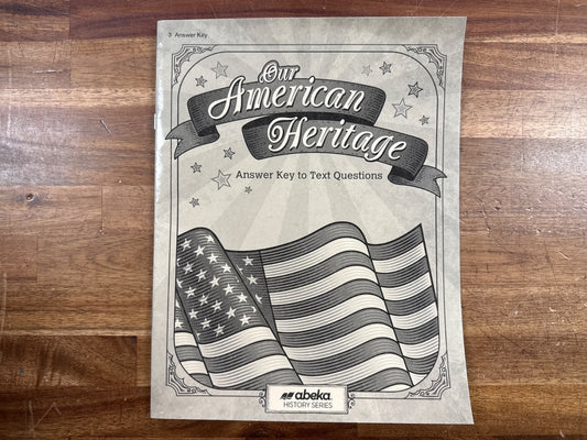 Abeka Our American Heritage 5th Ed Answer Key Grade 3 History
