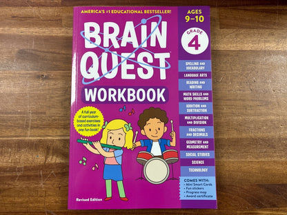 Brain Quest Workbook Grade 4 Revised Edition Ages 9-10