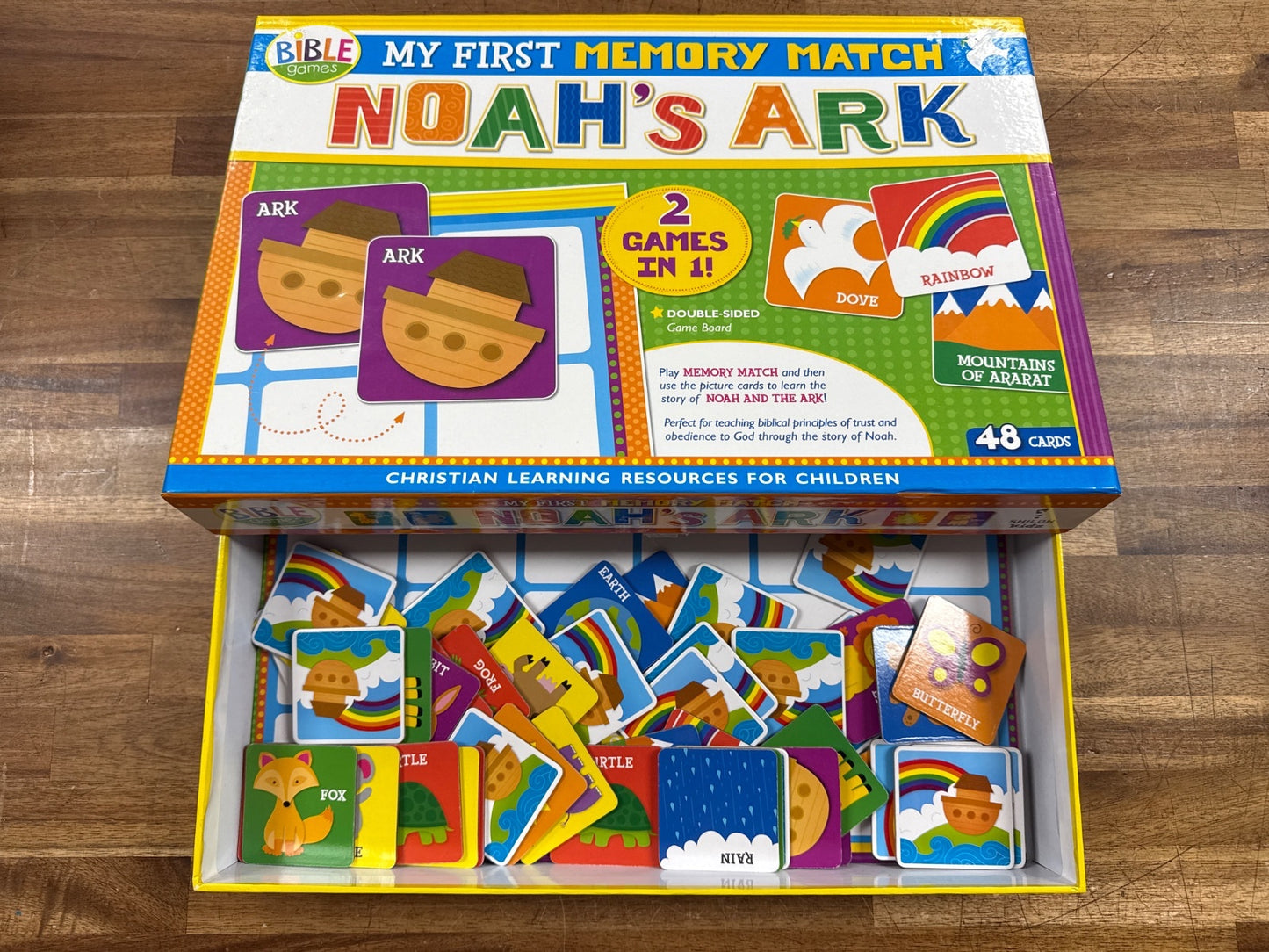 Bible Games My First Memory Match Noah's Ark 48 Cards