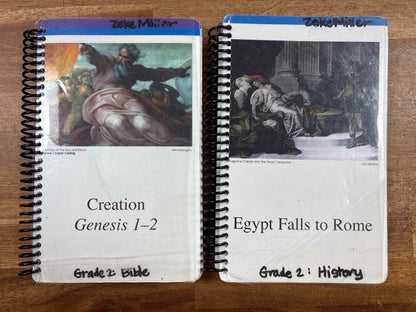 Grade 2 Homeschool Set: Creation & Egypt Falls to Rome — front cover
