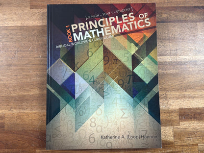 Principles of Mathematics Book 1 Student - Katherine Hannon