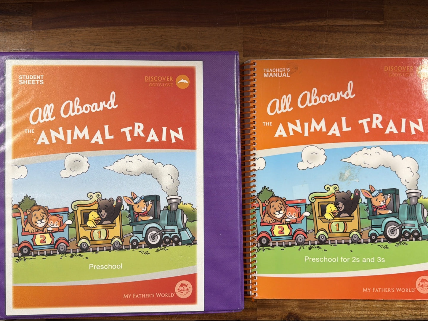 My Father's World All Aboard Animal Train Preschool Set