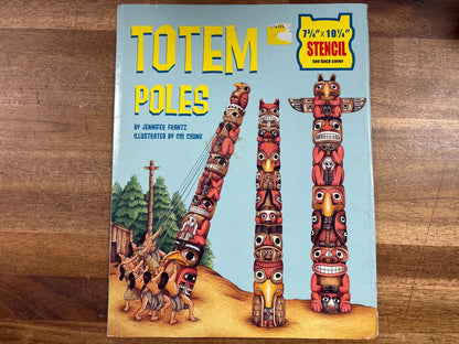 Totem Poles Book by Jennifer Frantz Grosset & Dunlap Stencil — front cover