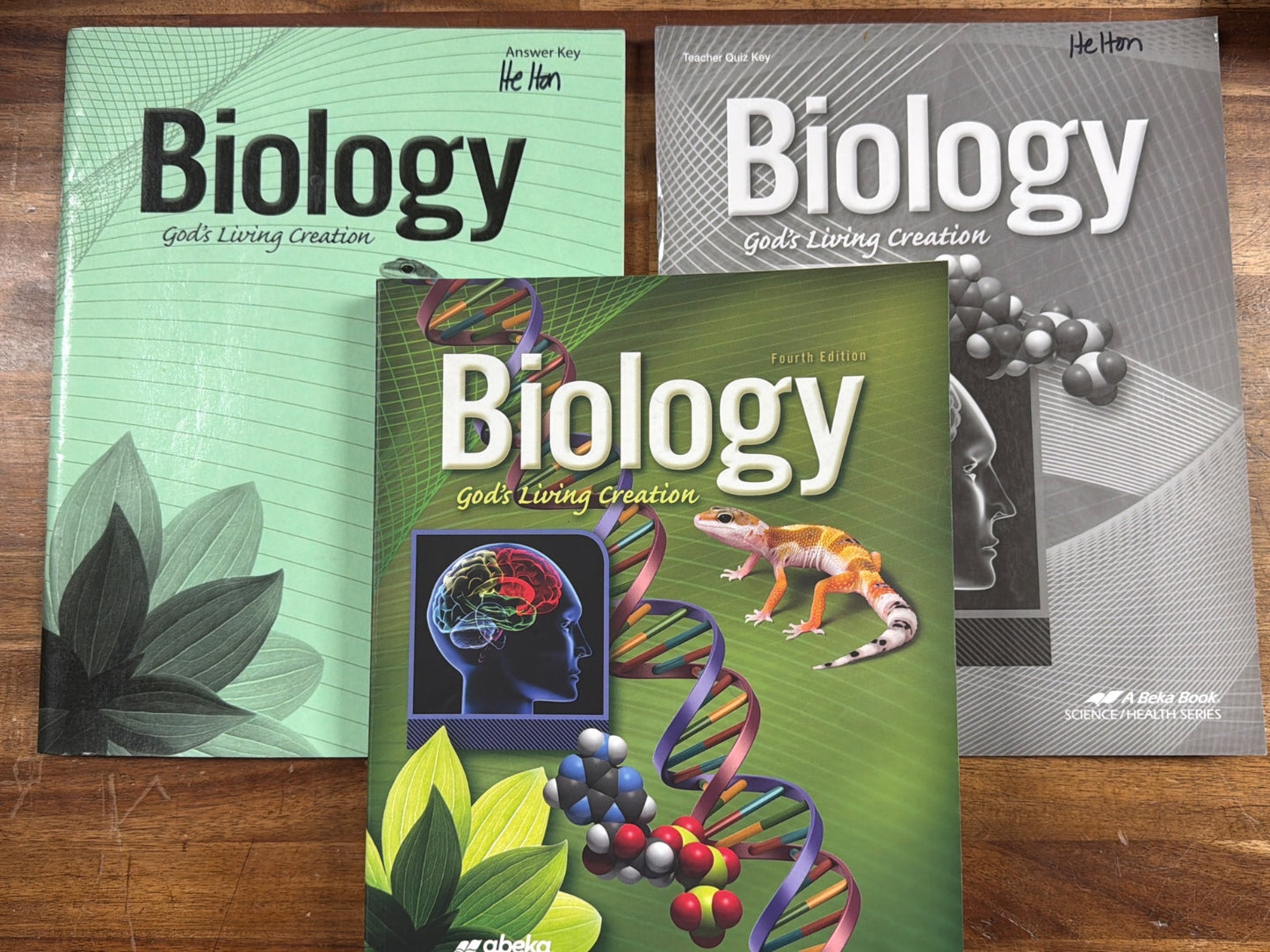 Abeka Biology God's Living Creation 4th Ed Set W/Keys