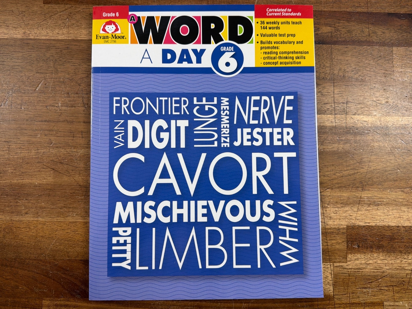 Evan-Moor a Word a Day Grade 6 Vocabulary Workbook