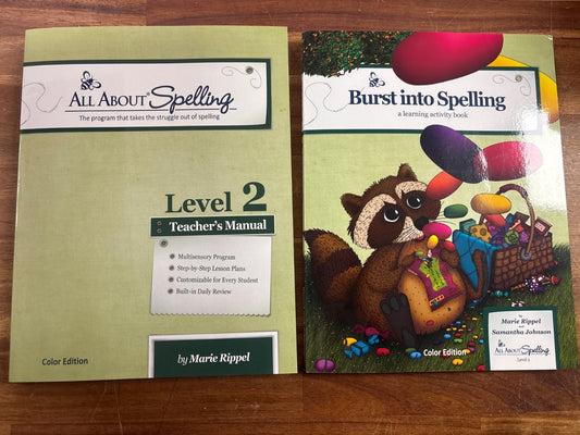 All About Spelling Level 2 Teacher's Manual & Student Book — front cover