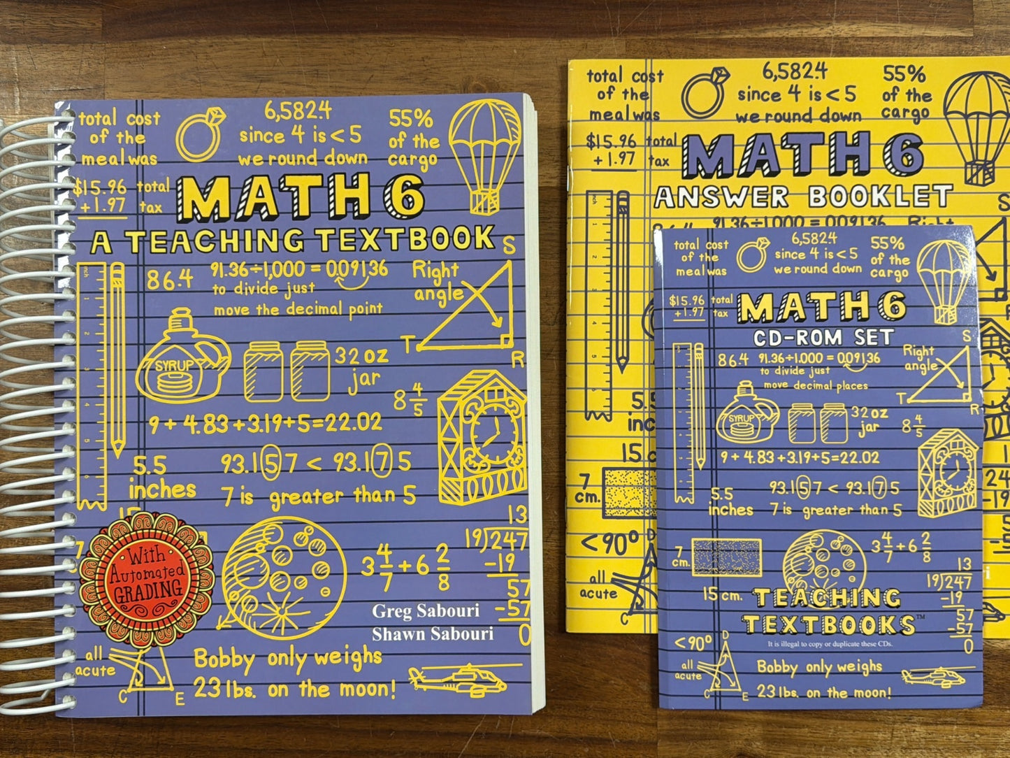 Teaching Textbooks Math 6 Set with Answer Key & CD-ROM