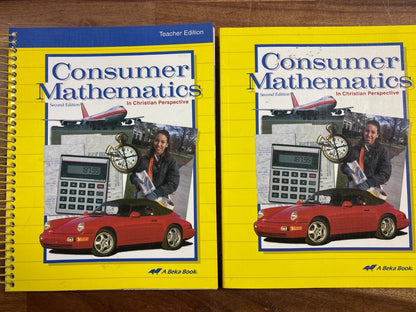 Abeka Consumer Mathematics 2nd Ed Student & Teacher Set