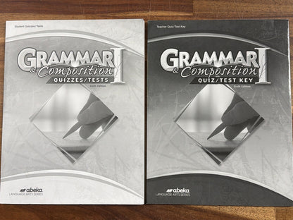 Abeka Grammar & Composition I Quiz/Test & Key 6th Ed