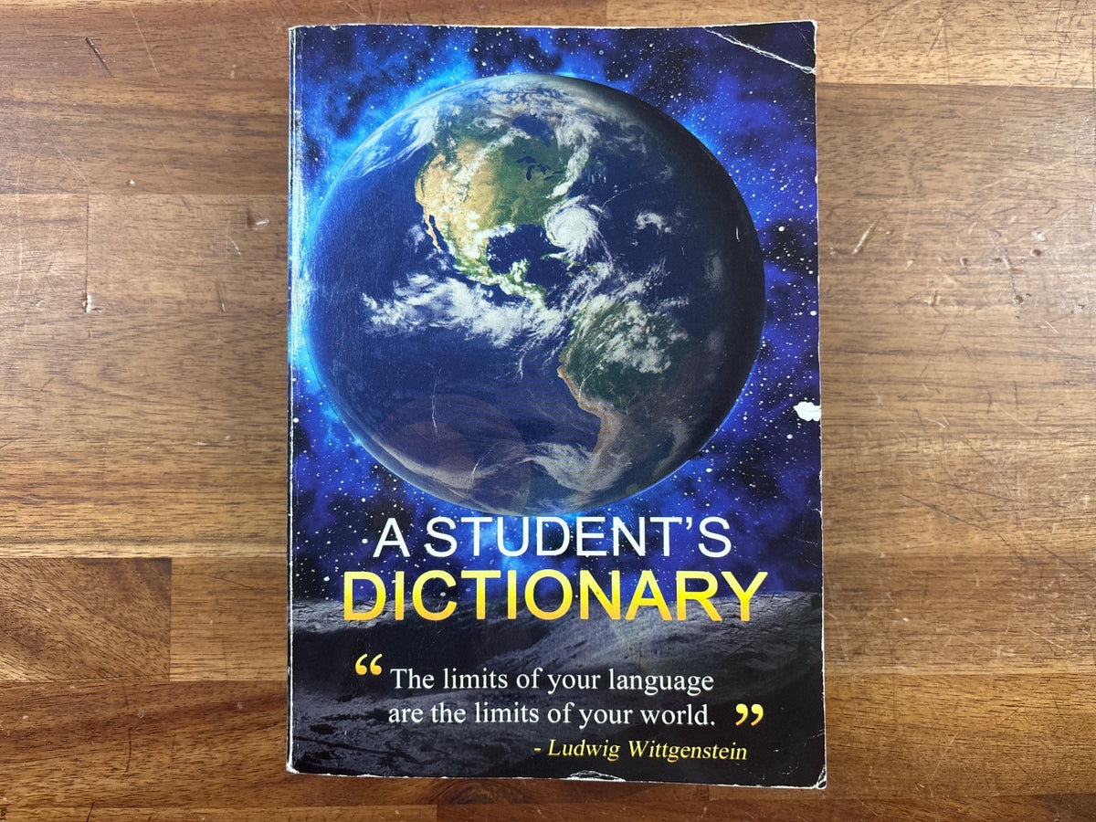 A Student's Dictionary & Gazetteer Reference Book — front cover