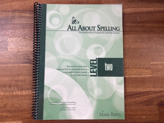 All About Spelling Level Two Teacher Guide - Marie Rippel — front cover