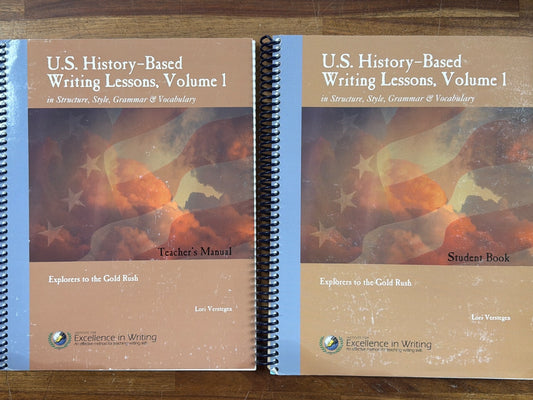 IEW U.S. History-Based Writing Lessons Vol 1 Set