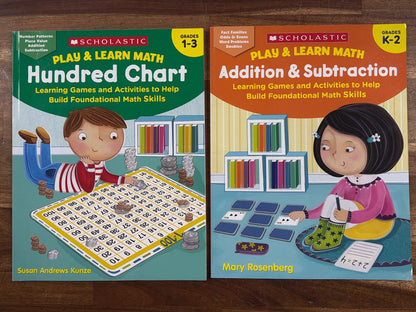 Scholastic Play & Learn Math Hundred Chart & Addition Set