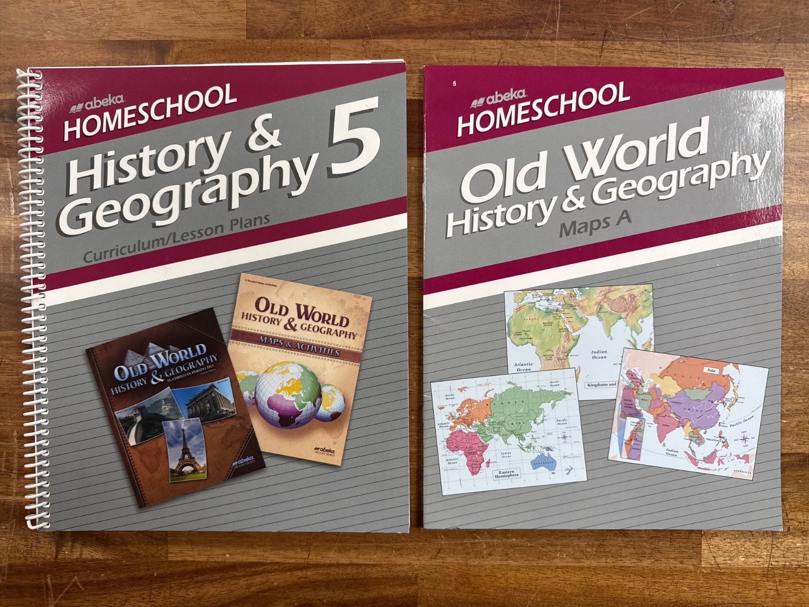 Abeka History & Geography 5 Lesson Plans & Maps A Set