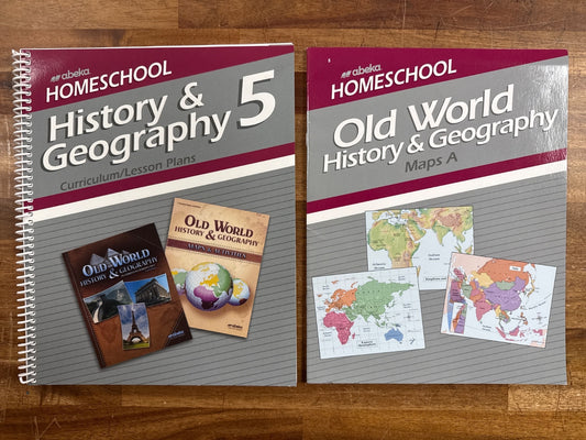 Abeka History & Geography 5 Lesson Plans & Maps a Set