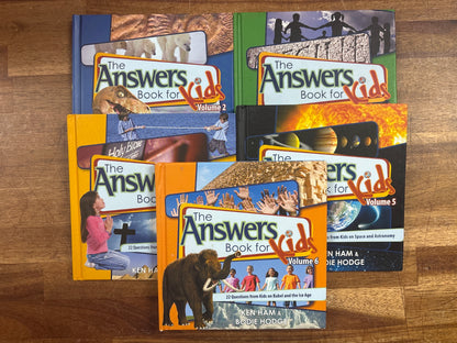 The Answers Book for Kids Volumes 2-6 Ken Ham Set