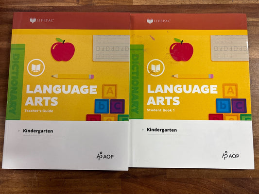 Lifepac Language Arts Kindergarten Teacher Guide & Student Book — front cover