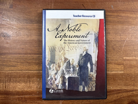 Zeezok a Noble Experiment American Government Teacher CD & DVDs (Partial)