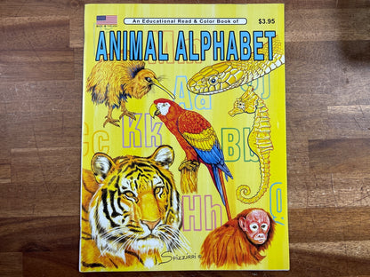 Spizzirri Animal Alphabet Educational Read & Color Book