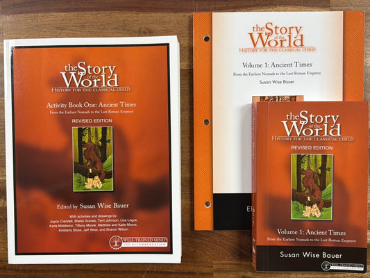 Story of the World Vol 1 Text, Activity Book & Tests Set