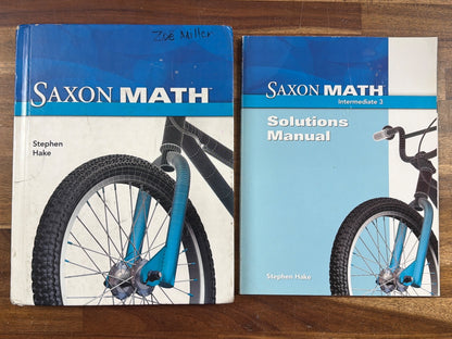 Saxon Math Intermediate 3 Student Text & Solutions Manual