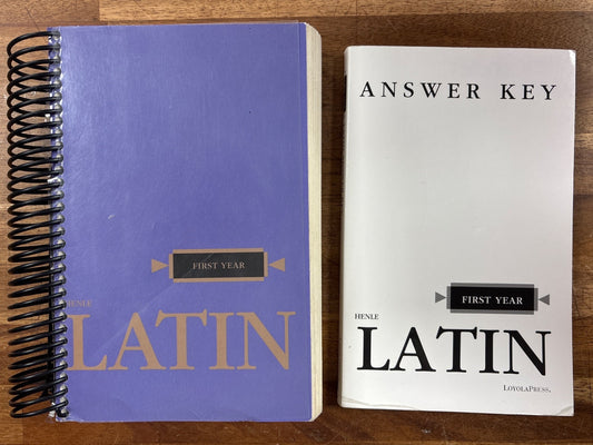Henle Latin First Year Student Text & Answer Key Set — front cover