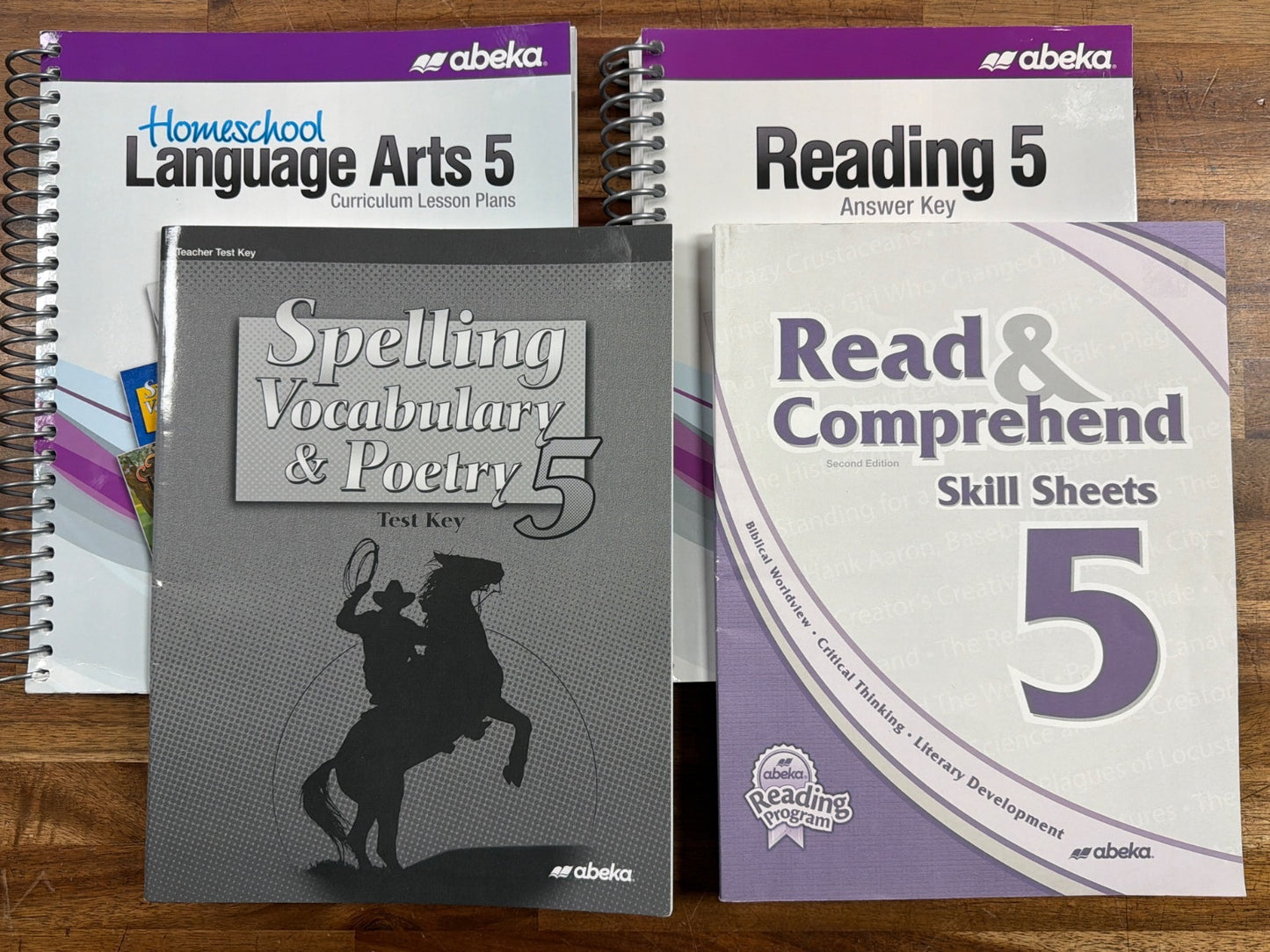 Abeka Language Arts 5 Curriculum Bundle: Reading, Spelling, Skill