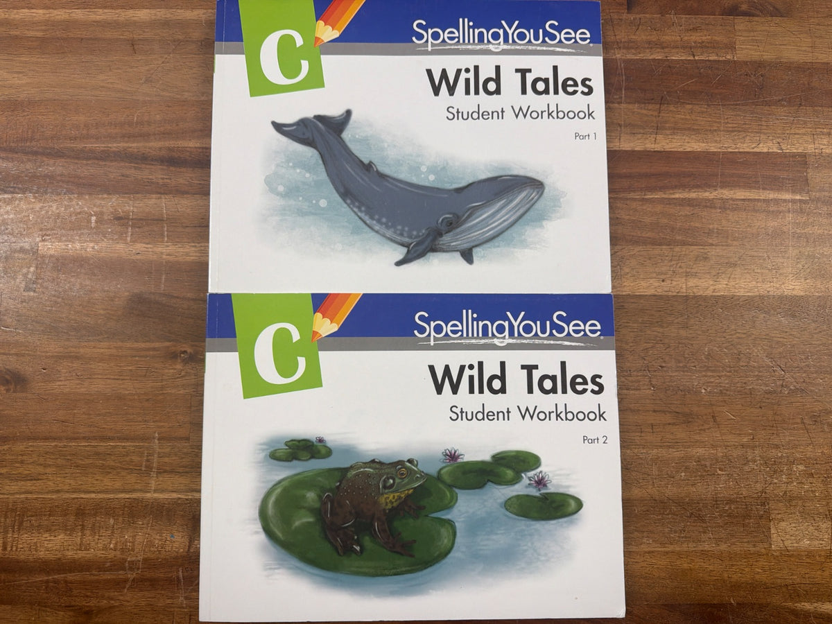 Spelling You See C Wild Tales Student Workbook Part 1 & 2
