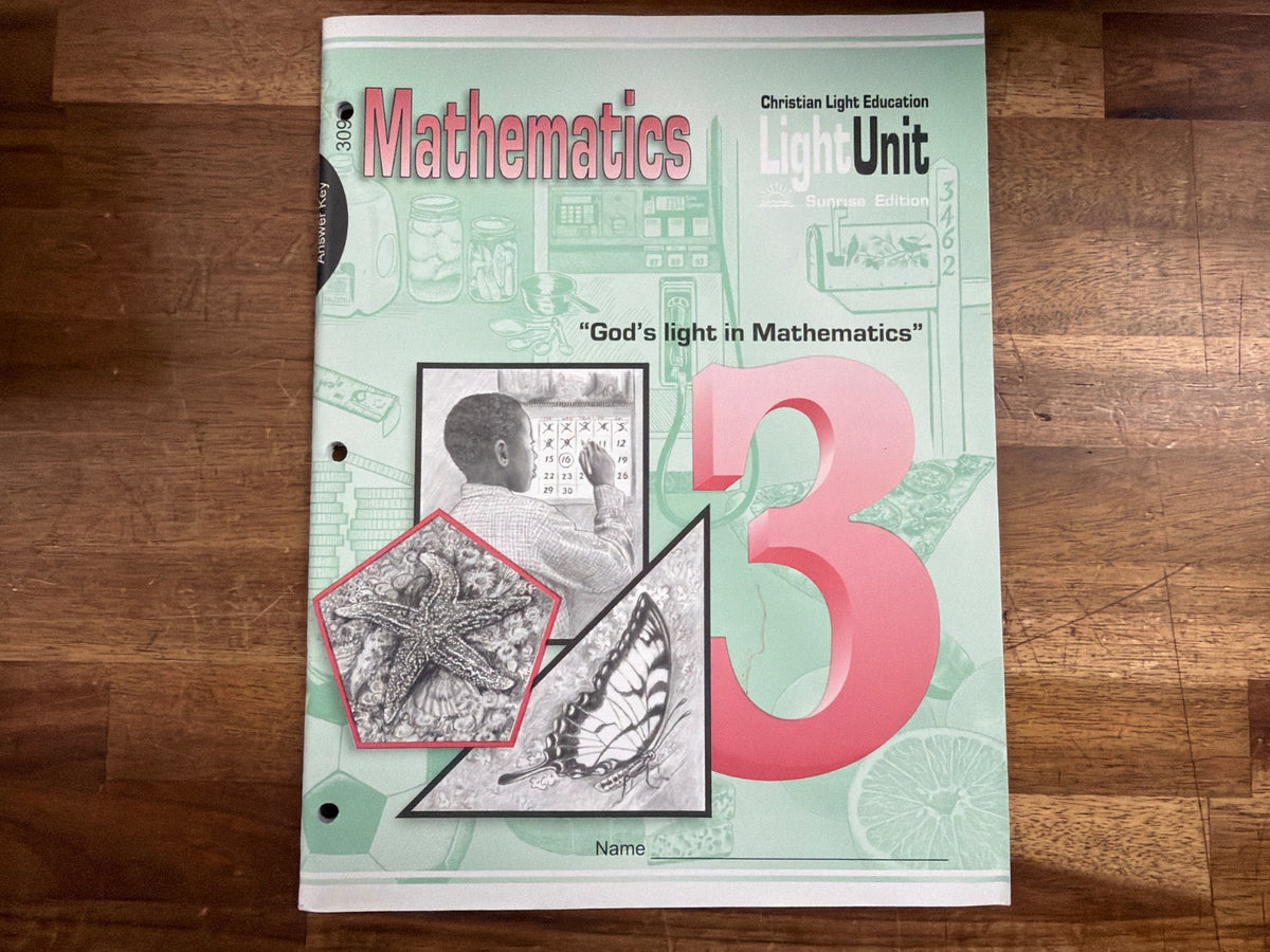 Christian Light Education Math 309 LightUnit Answer Key