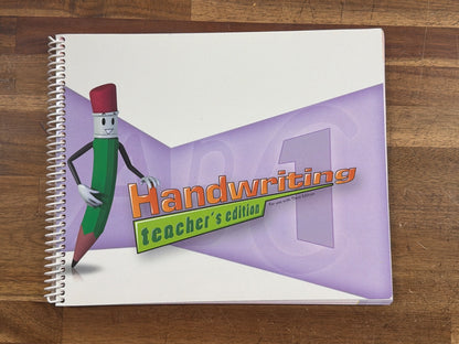 BJU Press Handwriting 1 Teacher's Edition 3rd Edition