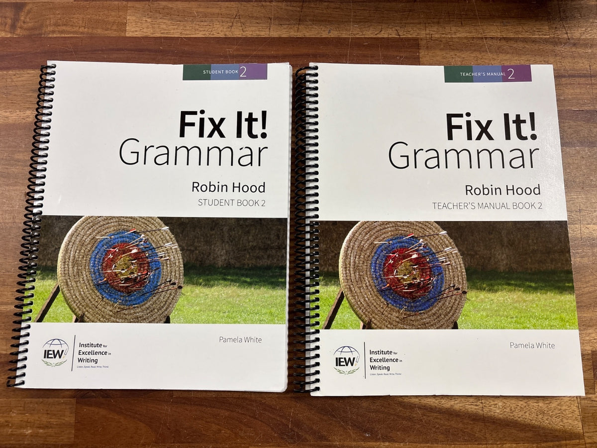 IEW Fix It! Grammar Robin Hood Book 2 Student & Teacher Set — front cover