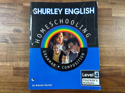 Shurley English Level 4 Teacher's Manual Grammar Composition