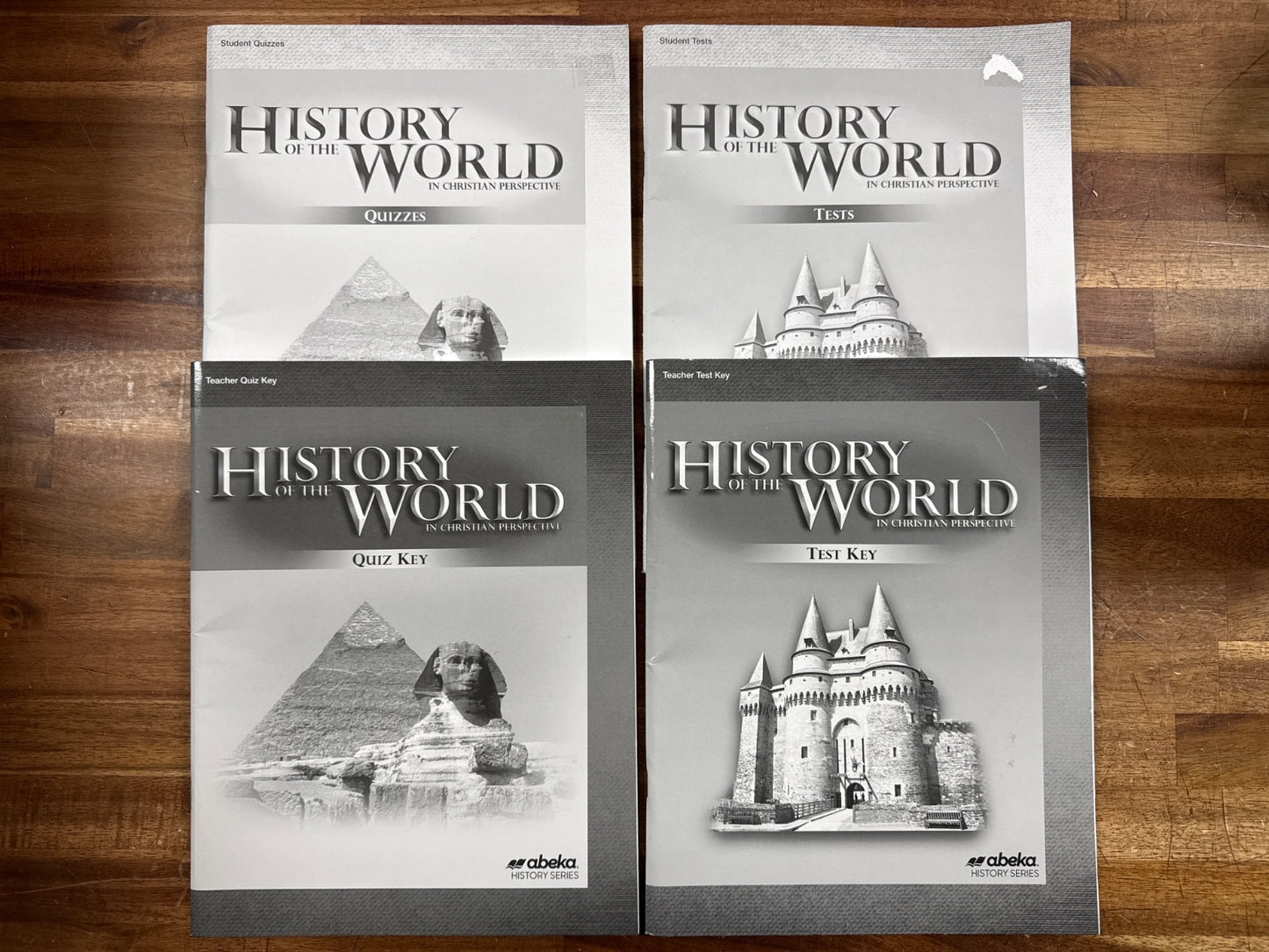 Abeka History of the World 5th Ed Quiz & Test Set w/ Keys