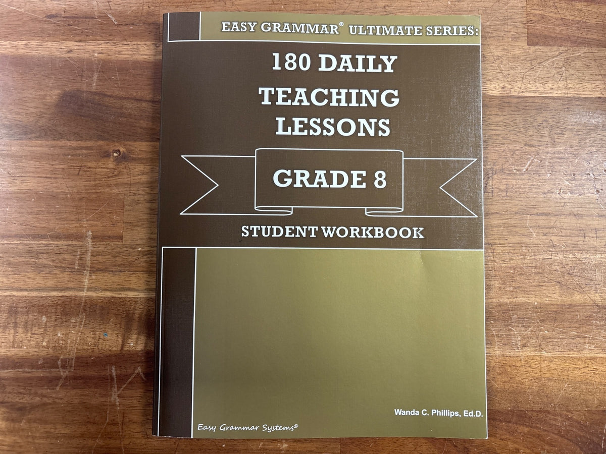 Easy Grammar Ultimate Series Grade 8 Student Workbook — front cover