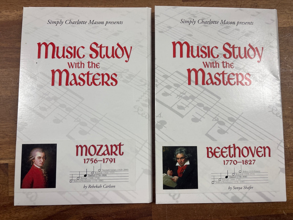 Simply Charlotte Mason Music Study Masters Mozart & Beethoven — front cover