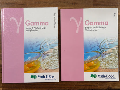 Math-U-See Gamma Instruction Manual & Tests Set