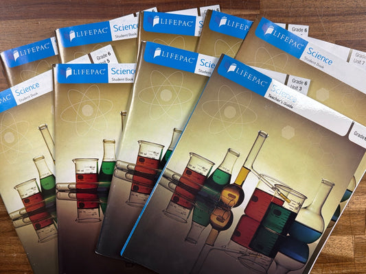 Lifepac Science Grade 6 Student Books Units 3-6 & Tchr Guide Set