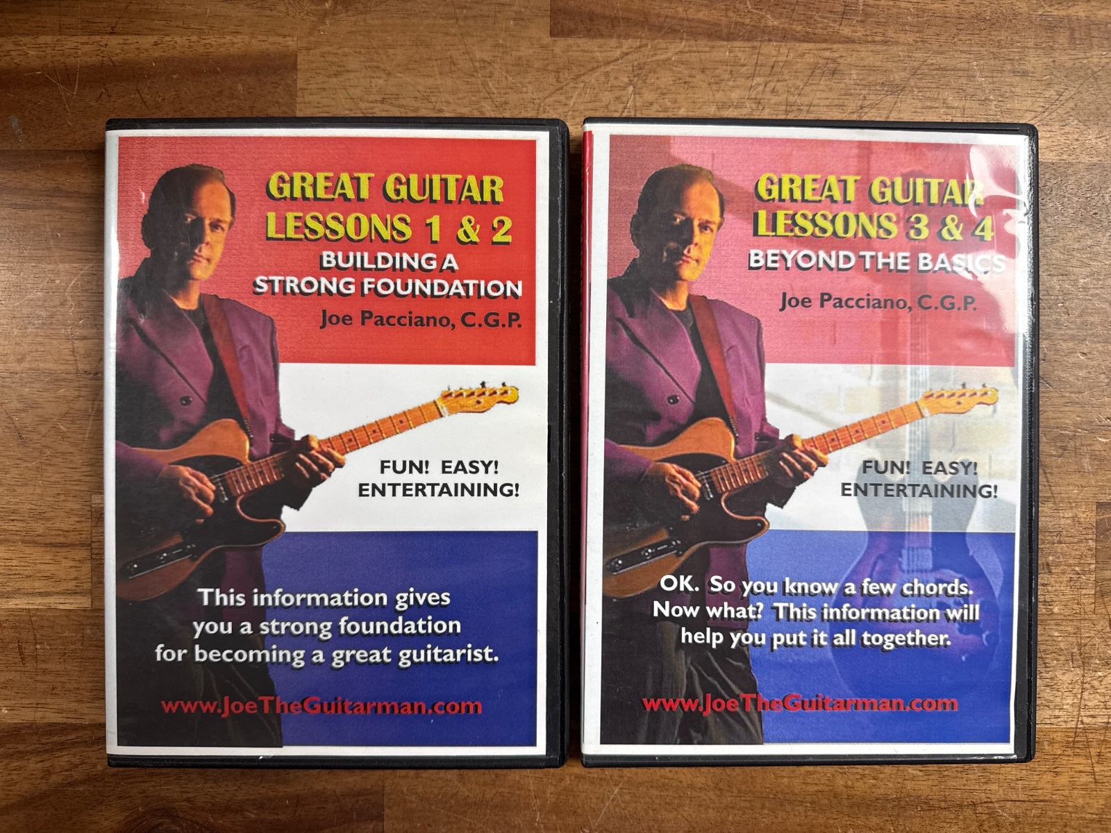 Great Guitar Lessons 1-4 DVD Set by Joe Pacciano C.G.P. — front cover