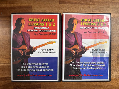 Great Guitar Lessons 1-4 DVD Set by Joe Pacciano C.G.P. — front cover
