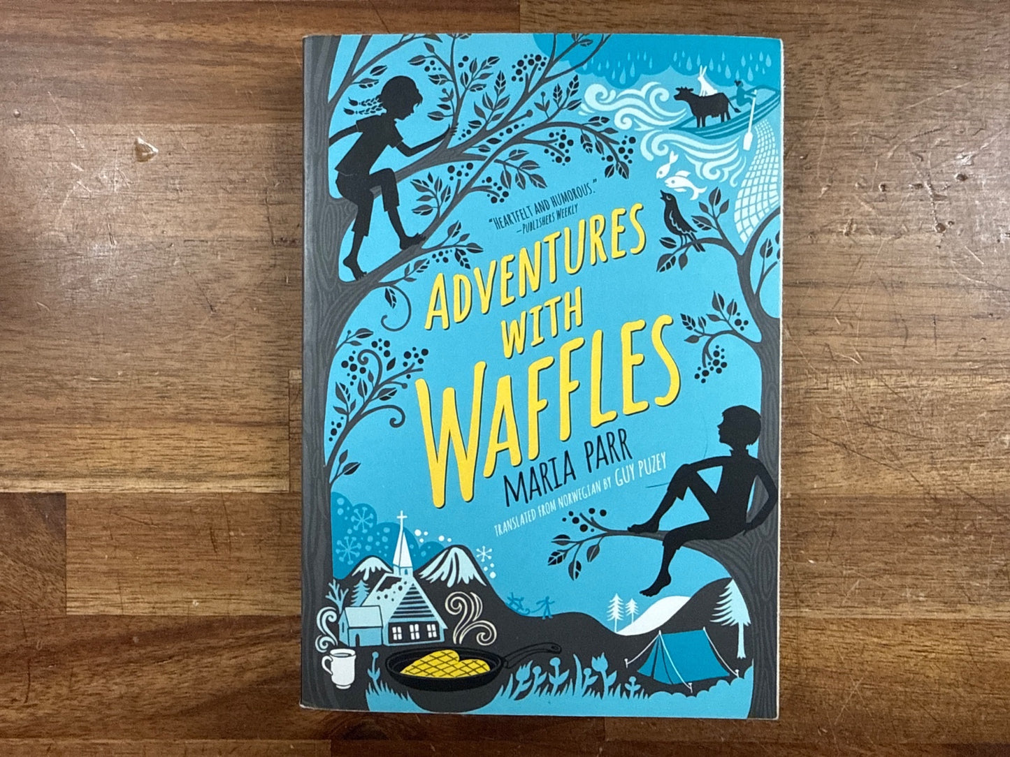 Adventures with Waffles by Maria Parr Paperback Novel