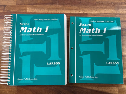 Saxon Math 1 Teacher's Edition & Student Workbook Part 2
