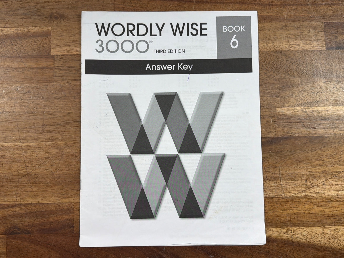 Wordly Wise 3000 Book 6 Answer Key 3rd Edition