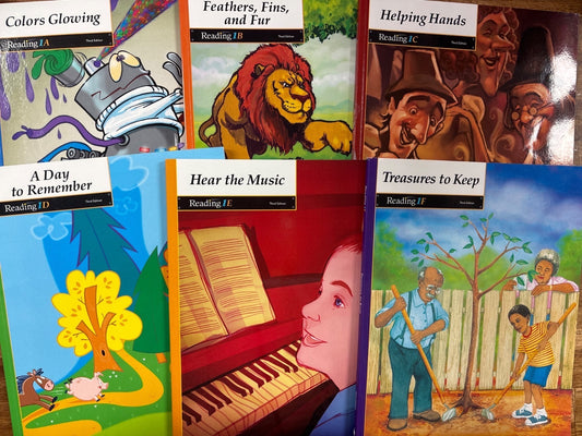 BJU Press Reading 1 Student Readers Set 1A-1F 3rd Ed