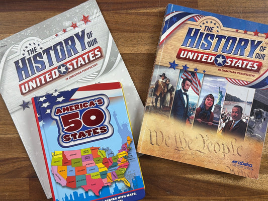 Abeka History of Our United States 5th Ed & 50 States Set