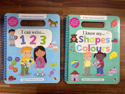 Laughing Lobster Wipe-Clean Learning Books: 123 & Shapes/Colours